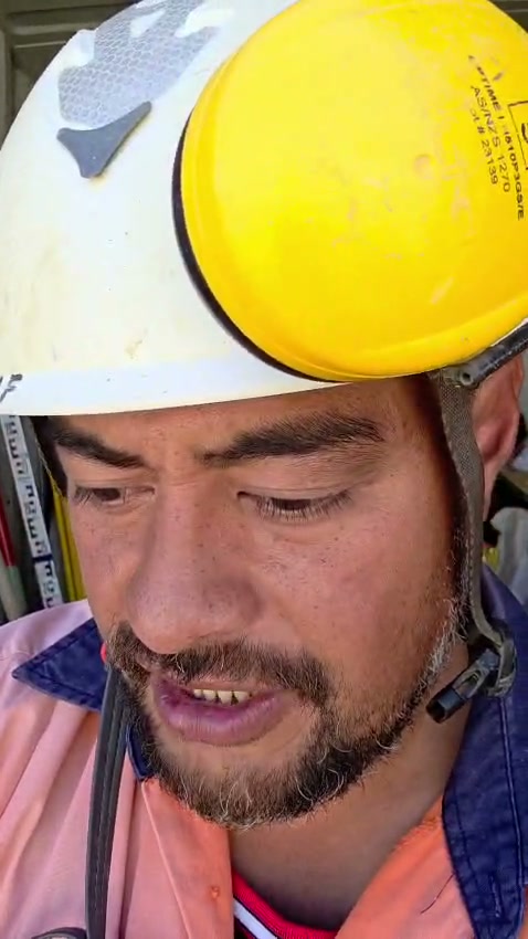 Alfred recording his video testimonial from the building site